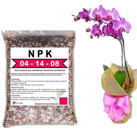 Adubo Fertilizante NPK 04 14 08 Para floração de orquídeas