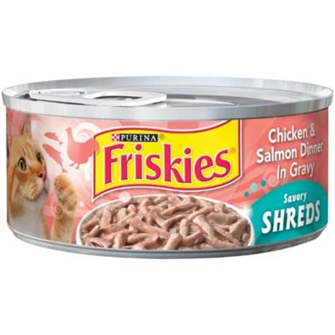 Friskies Shreds Chicken & Salmon Dinner in Gravy Chicken & Salmon (Pack of 32), 32 pack - Kroger