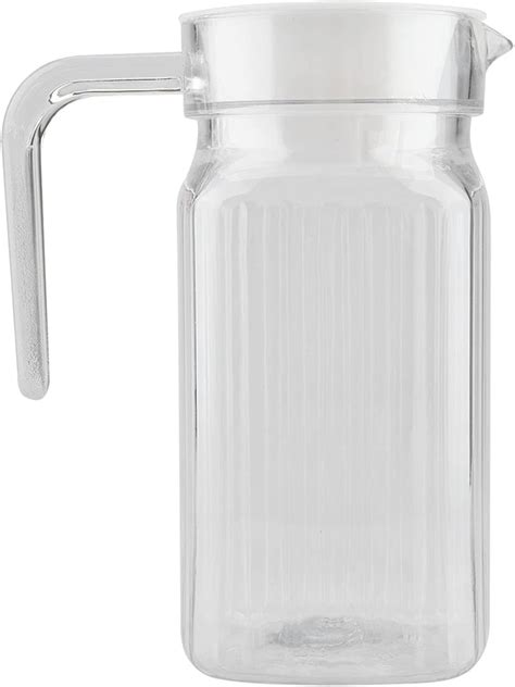 1 Quart Plastic Pitcher With Lid And Spout 1l Milk Jug 500ml Acrylic