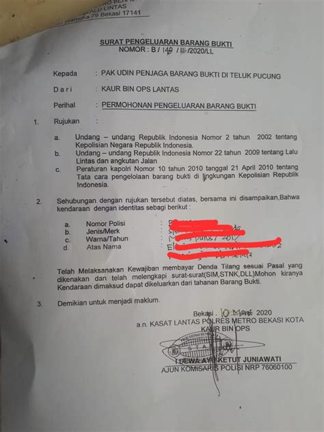 Detail Contoh Surat Keterangan Kecelakaan Dari Kepolisian Koleksi Nomer