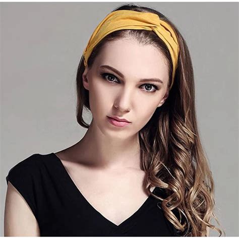 2017 New Cloth Mask Headband Solid Color Cross Hairband Fashion Elastic