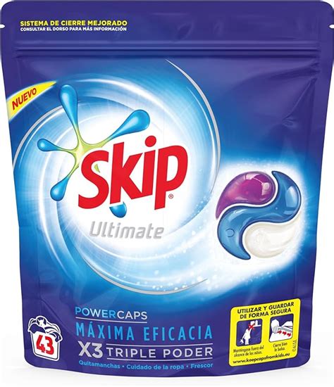 Skip Ultimate Triple Poder Detergente Capsulas Maxima Eficacia