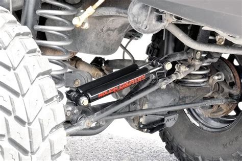 Rough Country Stacked Dual Steering Stabilizer For Jeep