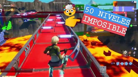 Parkour Imposible🤯🤯 50 Niveles En Fortnite Gameplay EspaÑol Youtube