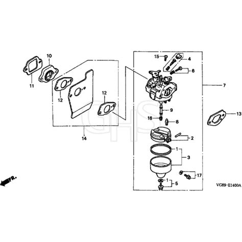 Honda Hrb C Qxe A Mzcf Carburettor Diagram Ghs