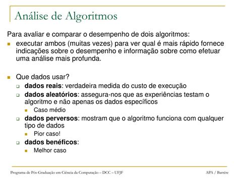 PPT Análise e Projeto de Algoritmos PowerPoint Presentation free