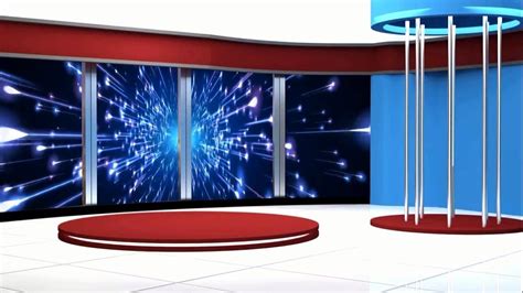 News Tv Studio Set Latest Virtual Green Screen Background Loop HD