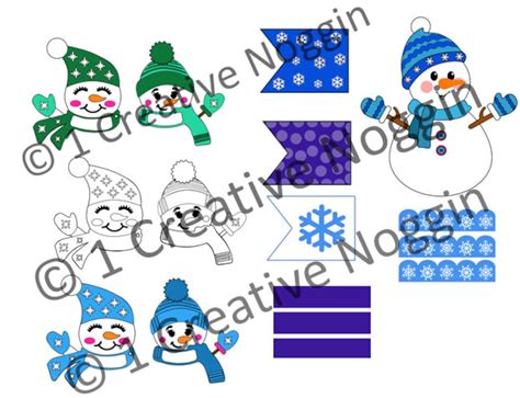 Snowmies, Editable Snowman Bulletin Board Kit - Etsy