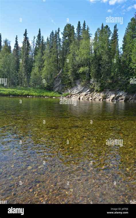 National Park Yugyd Va Virgin Forests Of Komi Summer River