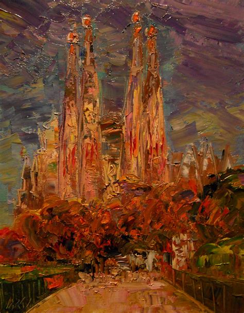 Sagrada Familia Sold Oil On Canvas X Cm Flickr