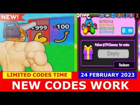 New Update Codes M Event New Strong Muscle Simulator Roblox