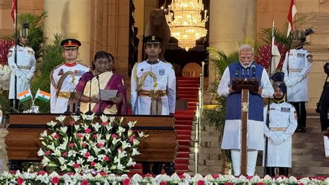 Narendra Modi Sworn In As Prime Minister For Third Consecutive Term