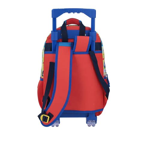 MB64510 L MOCHILA GRANDE CON RUEDAS MARIO LUIGI MAKER AMARILLA DOBLE