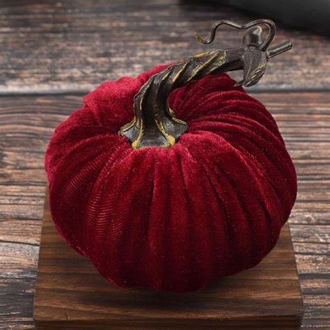 Fall For Home Savings Artificial Pumpkins Velvet Pumpkin Decorations Small Fabric Pumpkins