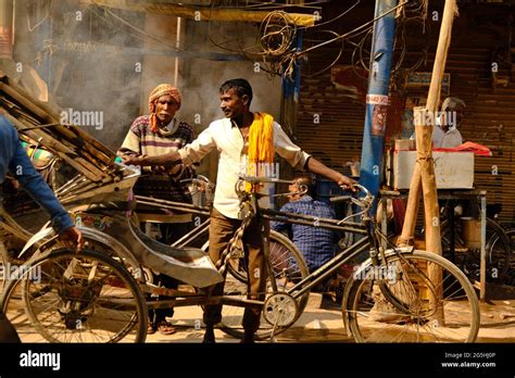 Varanasi, Uttar Pradesh, India - Feb 05 2021, Market of Holy city ...