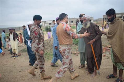 سیلاب سے متاثرہ علاقوں میں پاک آرمی اور ایف سی بلوچستان کا ریلیف