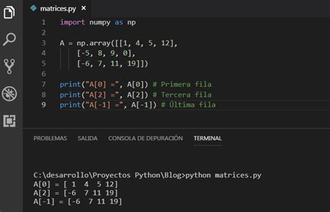 Matrices En Python Y Numpy Mi Diario Python