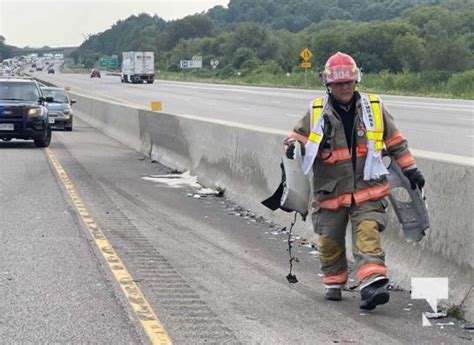 Rear End Collision On Highway 401 At Cobourg Sends Two People To