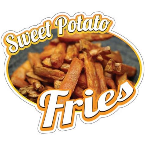 Signmission 12 In Sweet Potato Fries Decal Concession Stand Food Truck