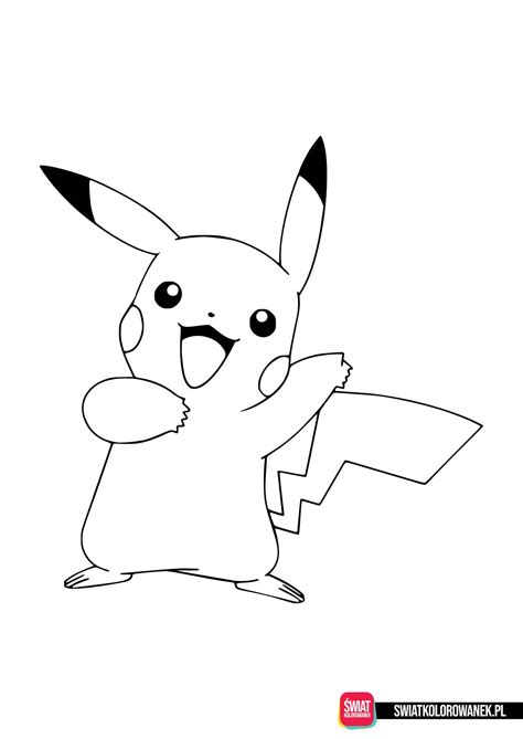 Kolorowanki Pikachu ŚwiatKolorowanek pl