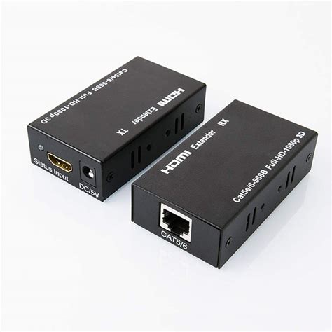 M Hdmi Extender Transmitter And Receiver Over Single Rj Cat E Cat