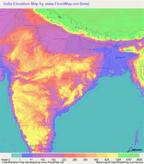 India Elevation And Elevation Maps Of Cities Topographic Map Contour ...