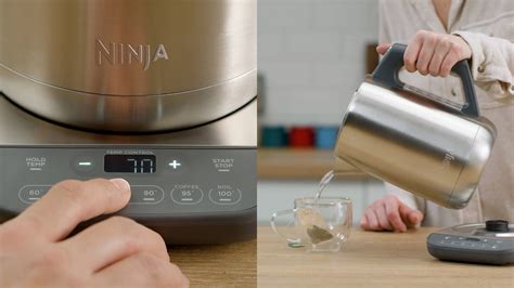 Ninja Stainless Steel Kettle Kt Uk Rapid Boil Temperature Control