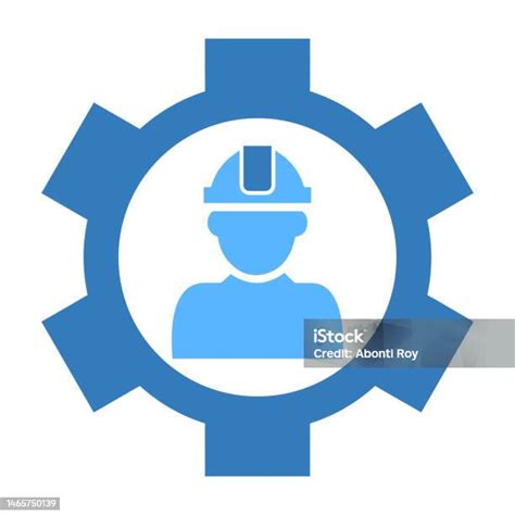 labour management labouring icon stock illustration  image