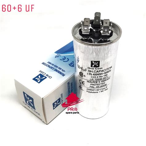 Jual Kapasitor AC 60 6 Uf 3 Soket Running Capacitor 60 6 Mikro Micro