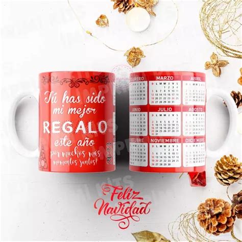 Diseños Tazas Calendarios 2023 Navidad Sublimar Plantillas MercadoLibre