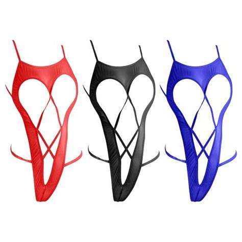 Jual L1203 Lingerie Baju Tidur Haram Teddy Bikini Micro Open Cup Sexy Seksi Merah Jakarta