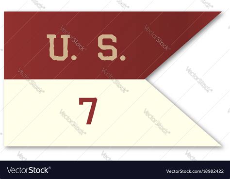 7th cavalry flag Royalty Free Vector Image - VectorStock