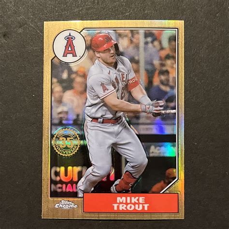 Topps Chrome Mike Trout Bc Topps Baseball Insert