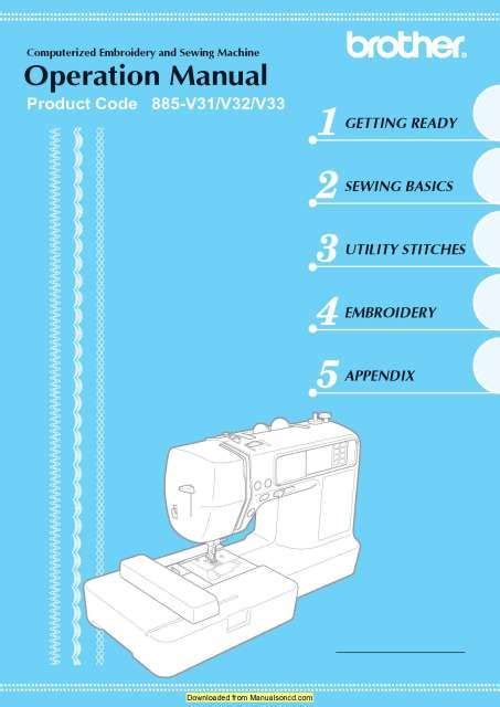 Brother Se400 Sewing Machine Instruction Manual Sewing Basics Sewing