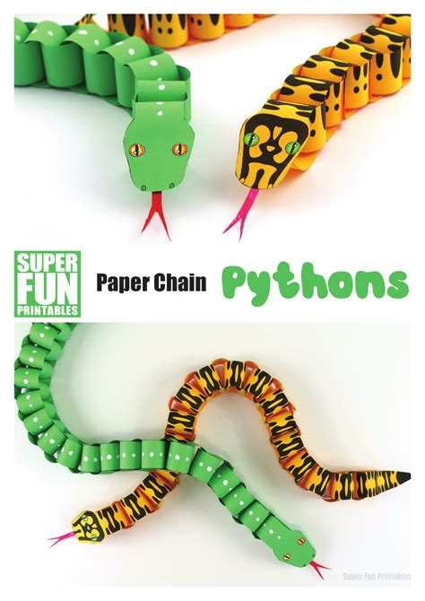 Paper Chain Python Templates Download Printable Pdf Templateroller