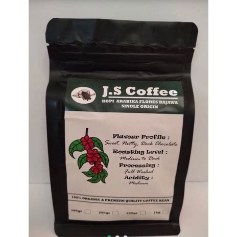 Jual KOpi Flores Bajawa Arabica Single Origin 250gr Medium Roasting