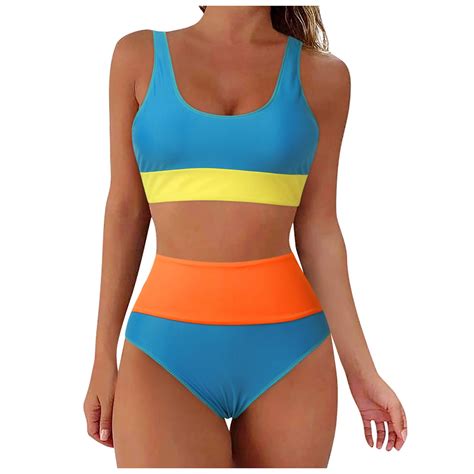 Ehrwe Womens High Waisted Bikini Sets Bikini Sets Two Piece Sporty