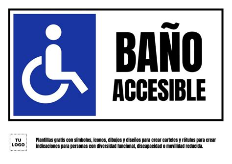 Carteles de señalización para personas con discapacidad