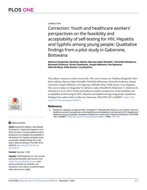 Pdf Correction Youth And Healthcare Workers Perspectives On The Feasibility And