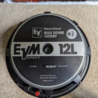 Closet Find Ev Electro Voice Evm L Series Ii Watt Reverb