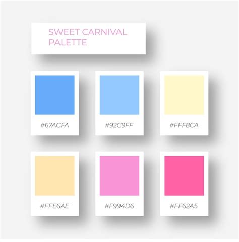 Premium Vector Pastel Color Tone Collection Pink Strawberry Love Pastel Palette Template