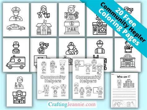 20 Community Helper Coloring Pages Free Printable