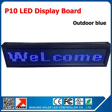 Blue USB Programmable Scrolling LED Signage Message Board Display LED ...