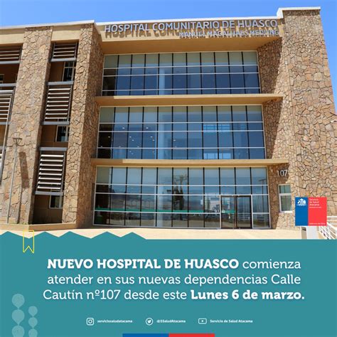 Servicio Salud Atacama On Twitter Informaci N Nuevo Hospital De