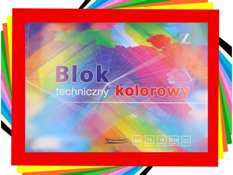 Blok techniczny Kreska A4 Superior kolorowy 25 kolorów Biurowi pl