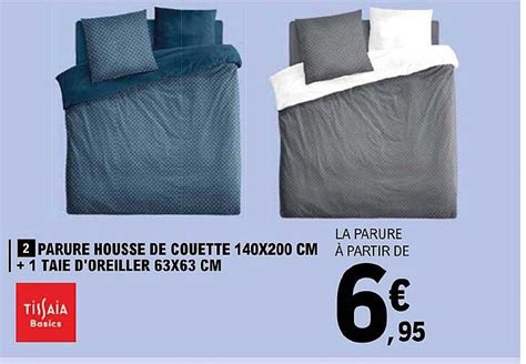 Promo Parure Housse De Couette X Cm Taie D Oreiller X