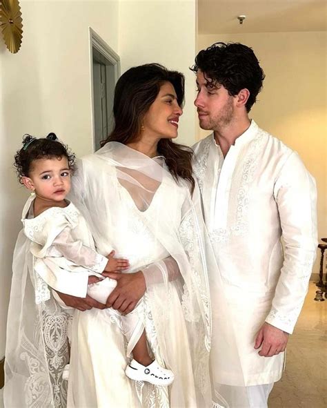 Priyanka Chopra Nick Jonas And Their Daughter Malti Celebrated Holi