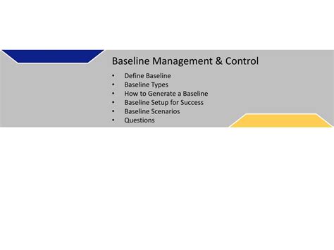 Ppt Baseline Management And Control Powerpoint Presentation Free