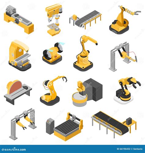 Planta De Fabricación De La Maquinaria De La Industria Pesada Vector