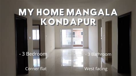 My Home Mangala Sft Bhk Flat For Sale In Kondapur Youtube